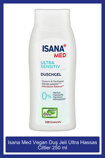 ISANA Med Vegan Duş Jeli Ultra Hassas Ciltler 250 ml