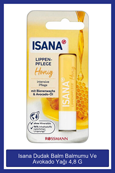 ISANA Dudak Balm Balmumu Ve Avokado Yağı 4,8 G