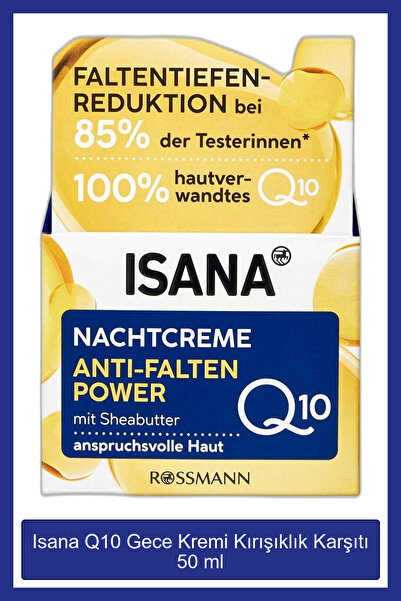 ISANA Q10 Gece Kremi Kırışıklık Karşıtı 50 ml