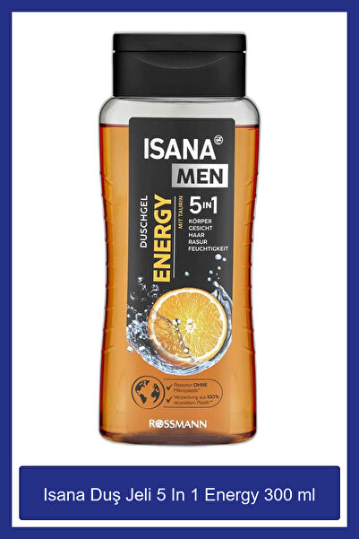 ISANA MEN Duş Jeli 5 In 1 Energy 300 ml
