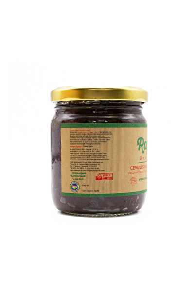 Raya Organik Organik Cevizli Siyah Zeytin Ezmesi – 180 g Katkısız Doğal Kahvaltılık Cam Kavanoz