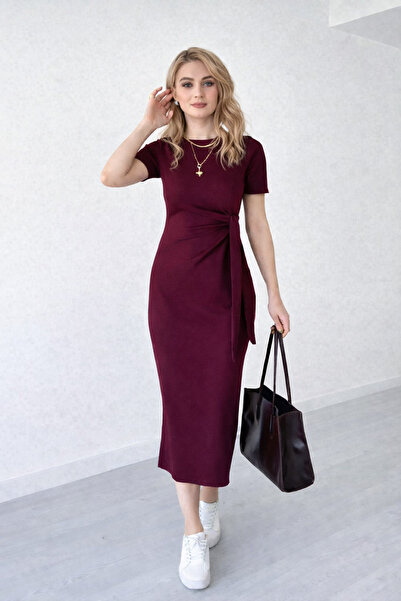 Women's Modal Long Dress with Side Tie.