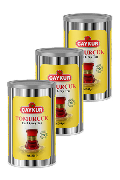 Çaykur شاي إيرل جراي المعطر بالبراعم 200 جرام. العبوة الثلاثية