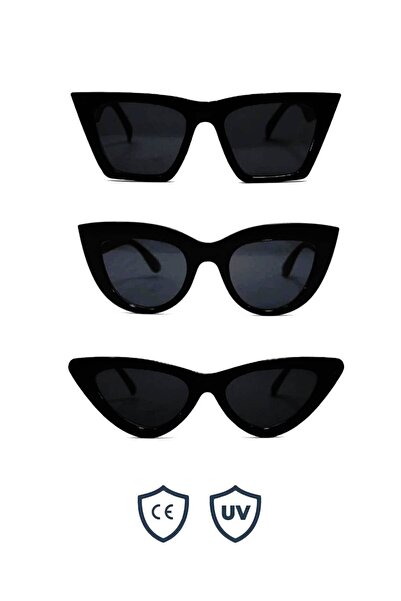 Kinary Uv400 Protective Cat Eye Women's Sunglasses Set of 3