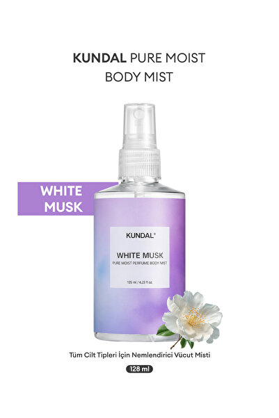 Kundal Nemlendirici Vücut Misti KUNDAL Pure Moist Body Mist 128ml (White Musk)