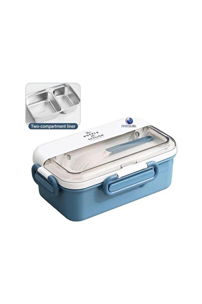 Vagonlife Water Bottle 900 Ml. Steel Lunch Box Xc-588 Blue