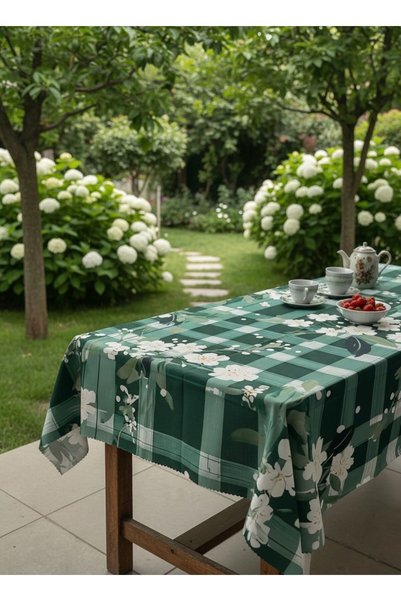 nunuteks evinizi renklendirin Floral Patterned Tablecloth |   Worry-Free Stain-Proof Fabric |   160X220Cm
