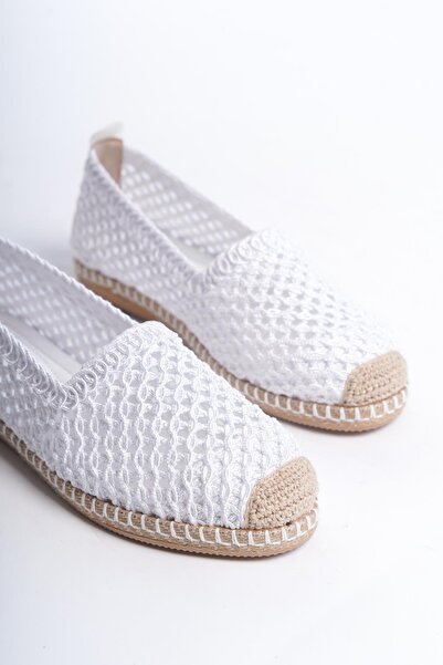 HVZ Exclusive Λευκά Γυναικεία Παπούτσια Espadrille Καθημερινή Εργονομική Σόλα