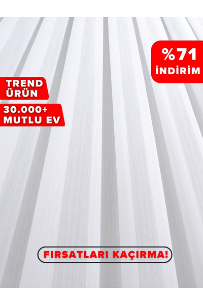 FAVOLLİ Κουρτίνα από μπαμπού τούλι 1/3 συμπιεσμένη πτυχωτή χωρίς να χρειάζετα...