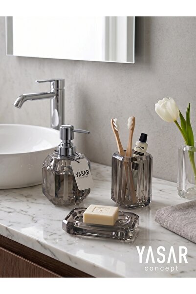 YASAR CONCEPT Set de baie din acril Clarion afumat 3 piese