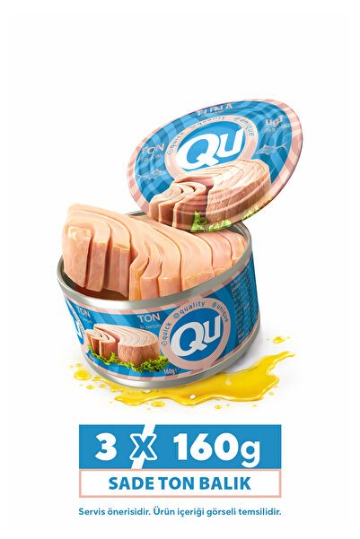 QU Tatlı Ton Balığı 3X160 gr
