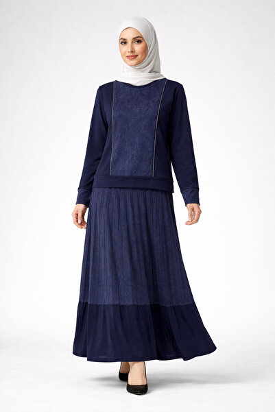 Mutlu City Γυναικεία μπλούζα και φούστα μεσήλικας 4121