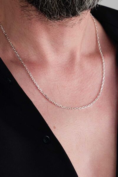 Ricco Jewellery 925 Ayar Gümüş Forse Zincir