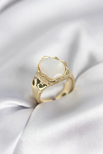 Skygo Gold Color White Stone Vintage Women's Ring - Tj-Byk3964