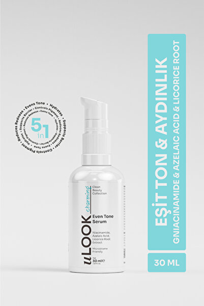 uLOOK Cilt Tonu Eşitleyici Serum 30 ml – Niasinamid - Azelaik Asit, Leke Karş...