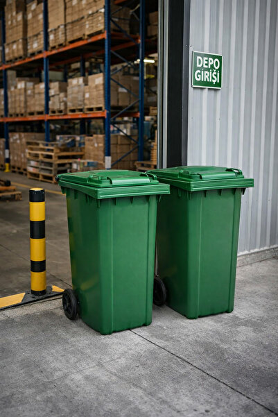 Akyüz Plastik 120 Litre 2 ADET-Plastik Tekerlekli Çöp Konteyner – Fabrika ve ...