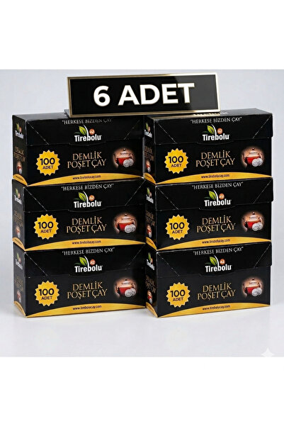Tirebolu 42 Tirebolu42 100 Lü Demlik Poşet Çay 6 adet