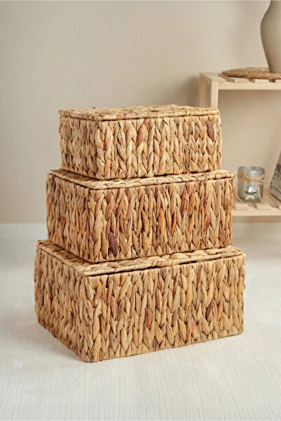 AVANTAGE HOME Philippa - Σετ 3 τεμαχίων ορθογώνιων καλαθιών πολλαπλών χρήσεων...