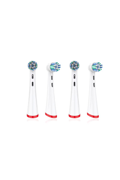 Pebadent Set of 4 compatible toothbrush heads for Oral-B iO, White
