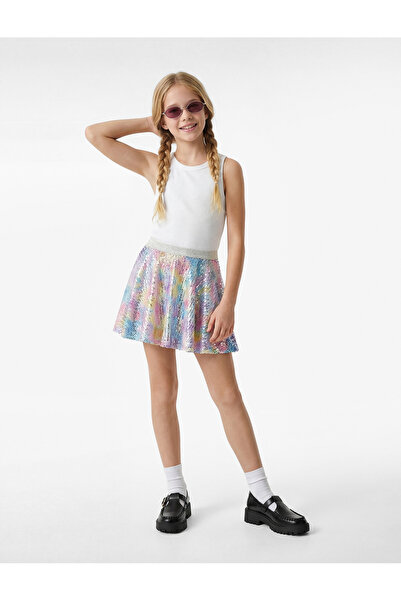 Koton Μίνι φούστα με ελαστική μέση και παγιέτες