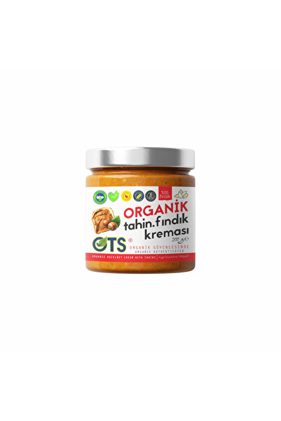 OTS Organik Tahinli Fındık Kreması 200 gr (Organik Sertifikalı, Pestisit Anal...