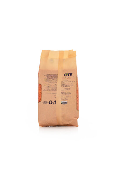OTS Organik Kırmızı Mercimek 750 gr (Organik Sertifikalı, Pestisit Analizli)