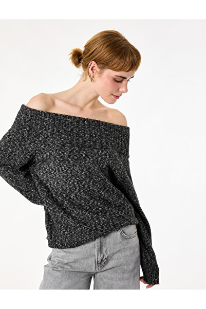 Koton Πλεκτό πουλόβερ με μακριά μανίκια