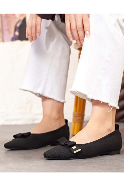 Kids Club Shoes Feles Knitwear Κορδέλες Λεπτομερή Γυναικεία Παπούτσια Μπαλαρί...