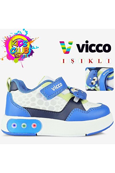Vicco Borka Işıklı Ortopedik Çocuk Spor Ayakkabı MAVİ