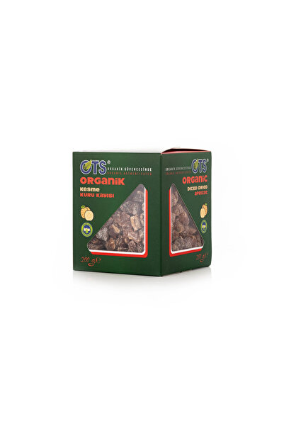 OTS Organik Kesme Kuru Kayısı 200 gr (Organik Sertifikalı, Pestisit Analizli)