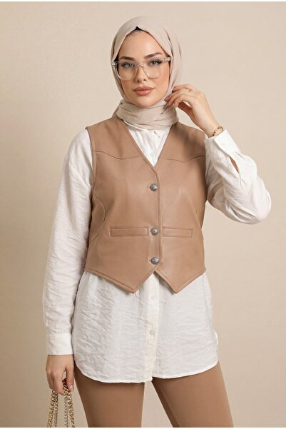 Modamorfo Λεπτομερές γιλέκο κατάδυσης με κουμπιά