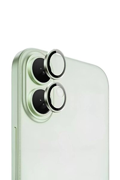 PiyasaSepeti Apple iPhone 16 Real Glass Sapphire Lens Protection Green