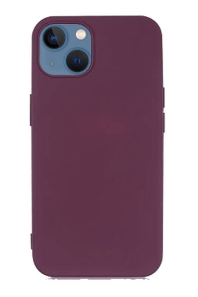 PiyasaSepeti Apple iPhone 13 6.1'' Slim Matte Silicone Case Purple