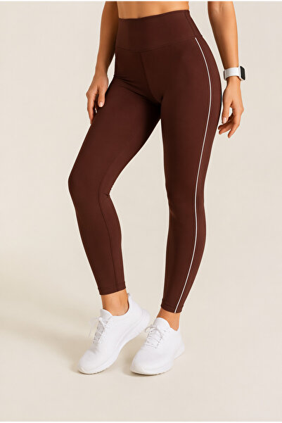 FORMO Γυναικείο κολάν με εξαιρετικά ψηλή μέση με ρέλι Ύφασμα scuba Ελαστικό Α...