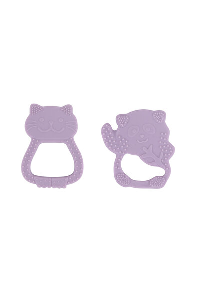 pandish Besties 2’li Silikon Diş Kaşıyıcı Violet Purple