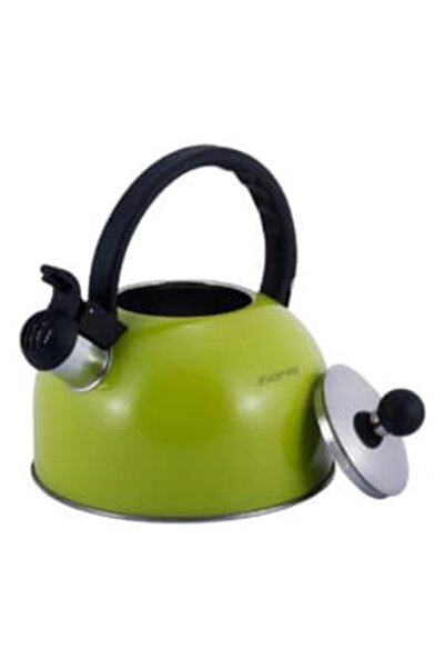 Kamille Whistling Kettle, Stainless Steel, 2.5 L, Gray/Black