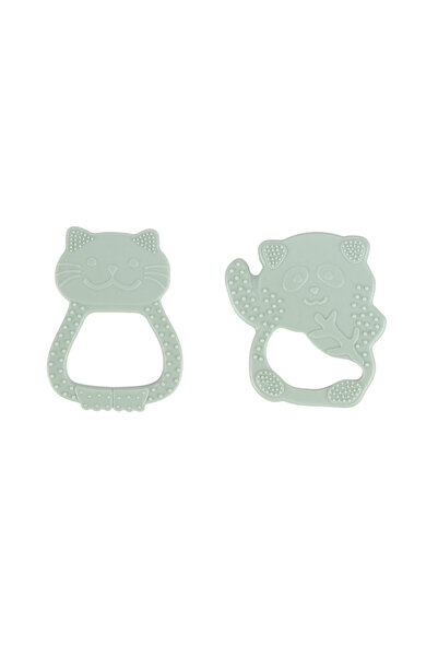 pandish Besties 2’li Silikon Diş Kaşıyıcı Minty Greeny