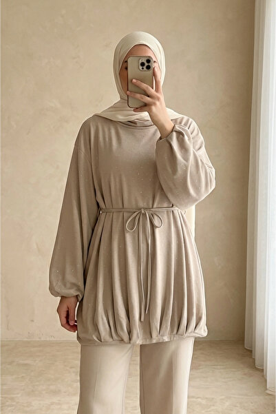 Modamorfo Φούστα με ελαστική μέση και κορδόνια, μισόψηλο στενό φόρεμα - ανοιχ...