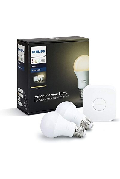Philips Hue Beyaz Akıllı Sarı-Beyaz Başlangıç Seti 2'li E27