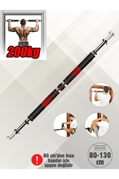 Unichrome Uzun Süngerli Barfix Demiri Barfiks Çubuğu Koridor Barfiks Barı 80 ...