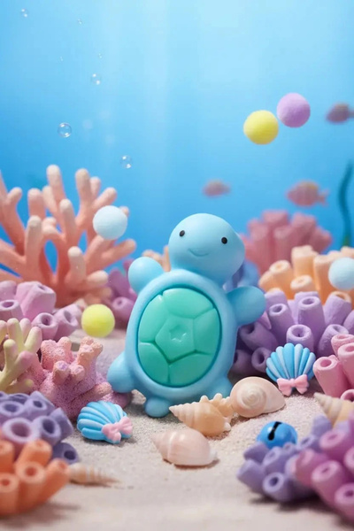 Taba World Squishy Ready Made Turtle – Kaplumbağa Tasarımlı Yumuşak Stres Oyu...