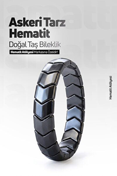 Hematit Atölyesi Original Hematite Natural Stone Sergeant Cut Tactical Men's ...