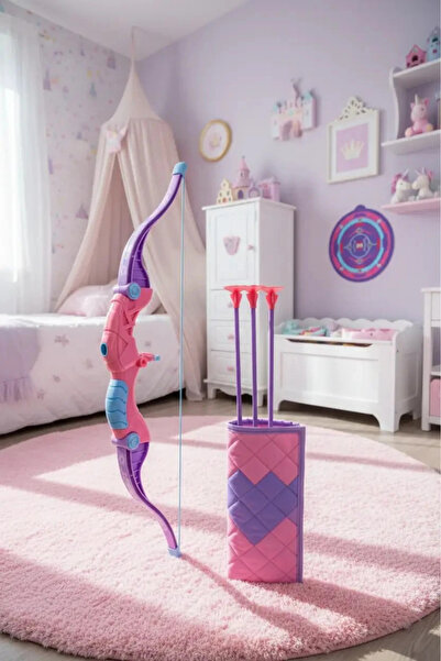Miniso Lisanslı Okçuluk Serisi Hedefli Oyun Seti – Çocuk Oyuncak Seti 58 Cm