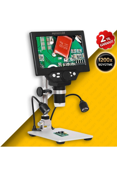 Sevgift Renkli Ekranlı Dijital Mikroskop 1200X | G1200 Plus+