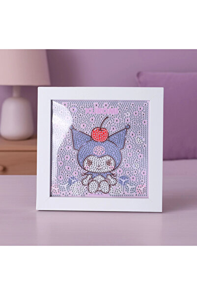 SANRIO Lisanslı Kuromi Elmas Mozaik Puzzle 20 Cm – Yaz Plajı Koleksiyonu