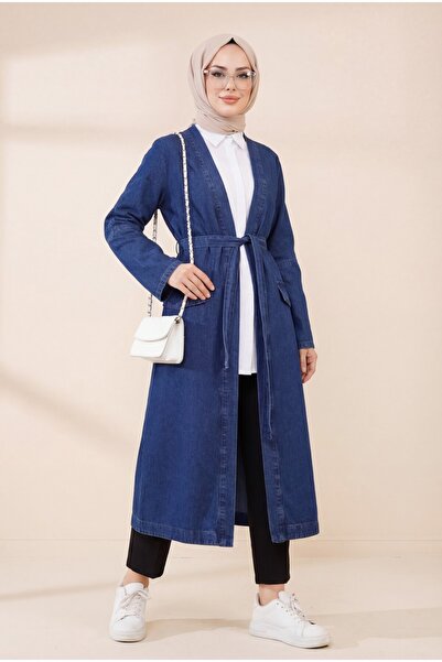 Modamorfo Τζιν καπέλο με λεπτομέρεια τσέπης και ζώνη - ίντινγκο