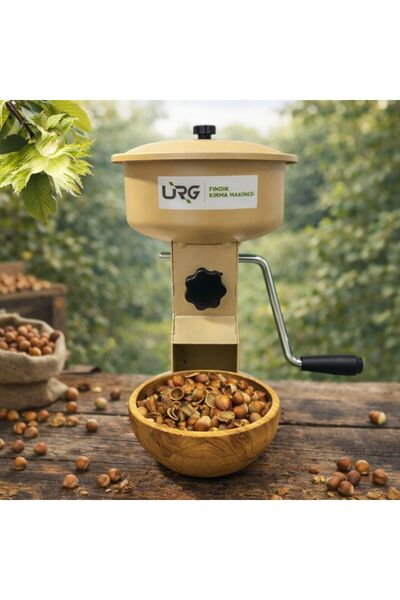 urg Pratik Ev Tipi Metal Fındık ve Ceviz Kırma Makinası Krem