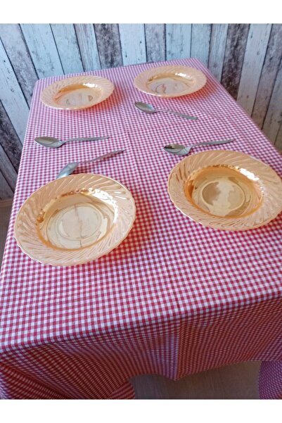 Handorra Τραπεζομάντιλο Gingham - 160x160cm - Κατάλληλο για καθημερινή χρήση