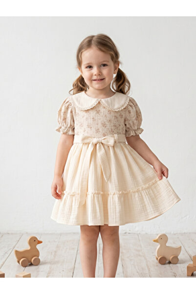 Cherrys Bebek Κοριτσίστικο φόρεμα μουσελίνας