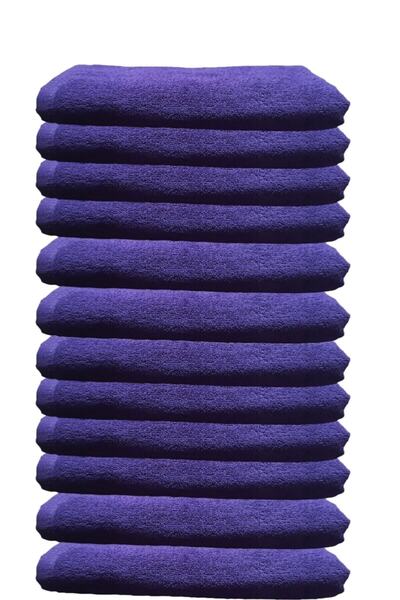 Elmira Textile Συσκευασία 12 Αθλητικές πετσέτες κομμωτηρίου με μικροΐνες ανθε...